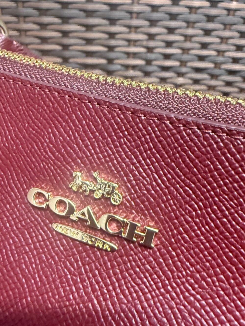 COACH nwt coach Charlotte Shoulder bag dark wine CCO18 WITH CHERRY CHAINS - Picture 8 of 11